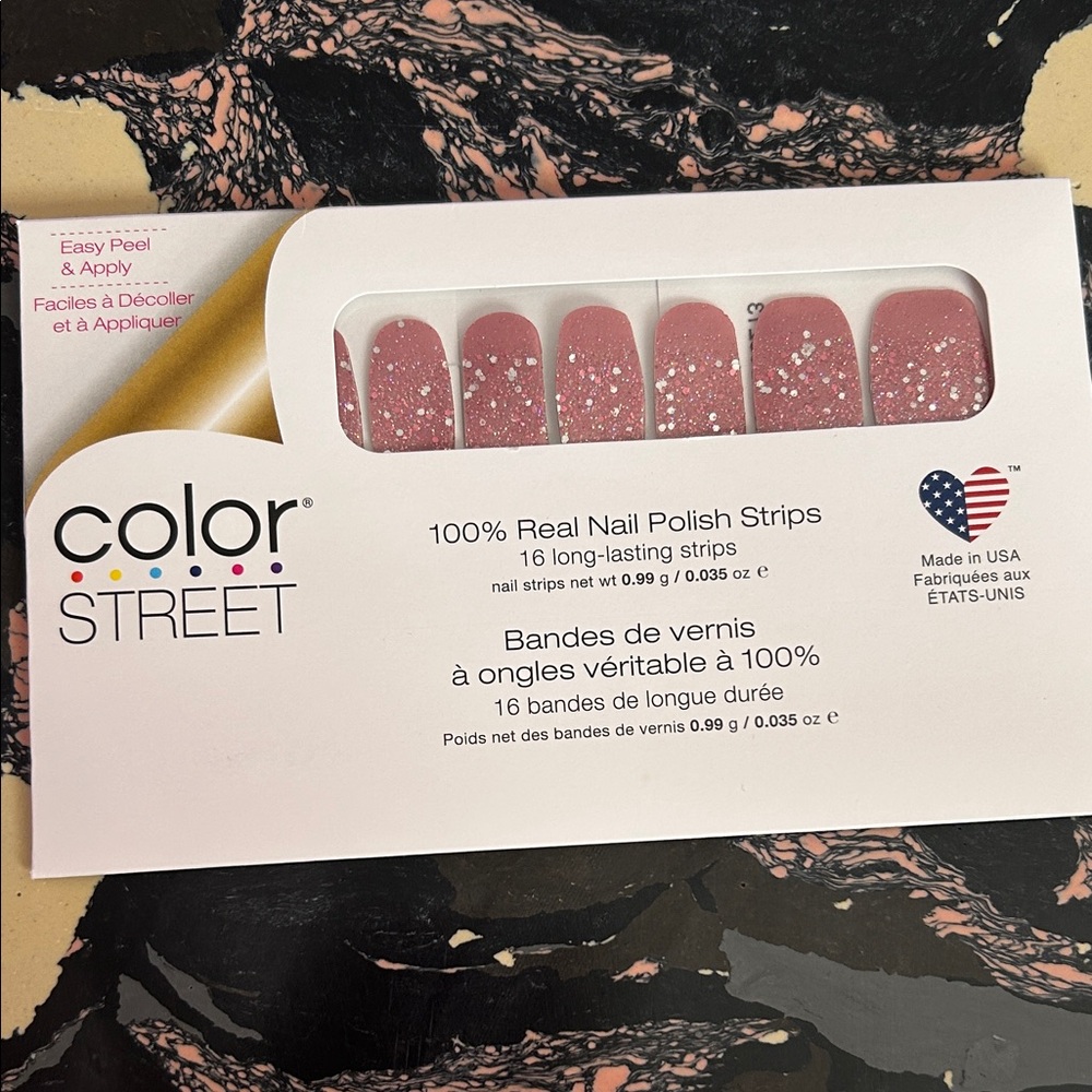 Color Street Pink w/Silver Glitter Nail Strips- Midnight Kiss
BUNDLE AND SAVE!!!